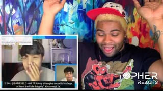 Kokoy De Santos & Elijah Canlas Read Thirst Tweets [Kapuso Web Series] (Reaction) | Topher Reacts