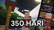 Bagi Bagi Map Minecraft Survival 350+ HARI!!?