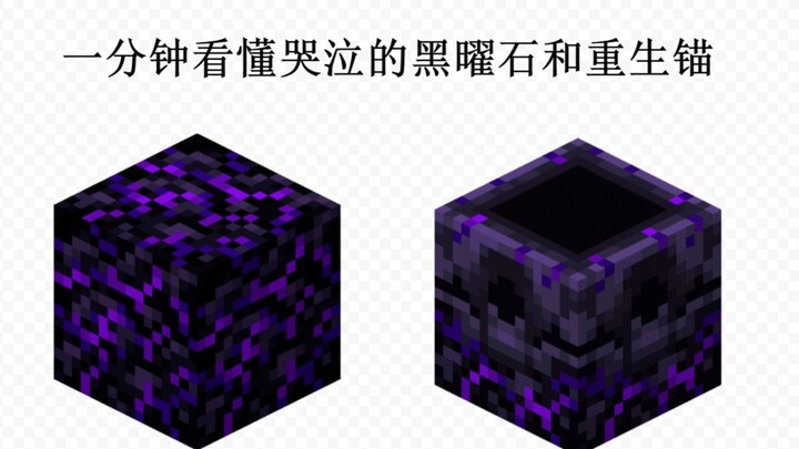 [Minecraft || Minecraft] 1.16.1: Understand Crying Obsidian and the Respawn Anchor in One Minute