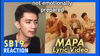PINOY REACTS to SB19 'MAPA' | OFFICIAL LYRIC VIDEO REACTION