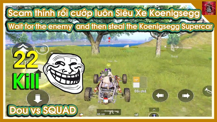 Scam Thính rồi cướp luôn Siêu Xe | Dou vs Squad | PUBG BGMI 🔥