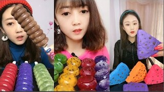 [ASMR] THÁNH ĂN ĐÁ| Ăn Đá lạnh, chocola đông lạnh đa màu sắc| Ice Eating MUKBANG SATİSFYİNG#48