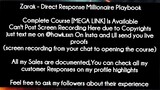 Zarak - Direct Response Millionaire Playbook course download