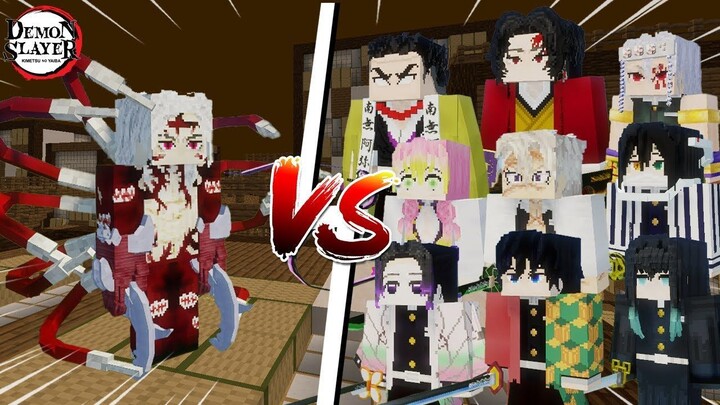 มุซัน vs เสาหลักทั้งหมด และ โยริอิจิ ใครจะชนะกันแน่? | Minecraft สังเวียนไยบะ [ตอนพิเศษ]