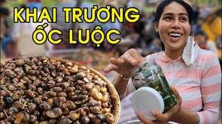 Xuất hiện xe ỐC LUỘC giống Cô Móm, chị Phụng tại tiệm Bánh tráng trộn DIVA Cát Thy