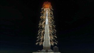 ⁴ᴷ Dubai: Burj Khalifa NYE 2020/2021 | 10th Youtube FWsim Fireworks Festival