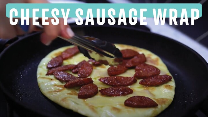 Sausage and Cheese Wrap | Under 10 Minutes | Rouba's Food Journey
