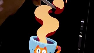 I used Procreate to make a small animation. I found that neither my brain nor my hands learned it.