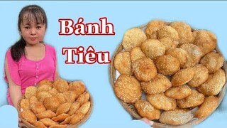 Cả xóm bất ngờ với món bánh tiêu phồng xốp của Nàng Út Ống Tre || Bánh tiêu