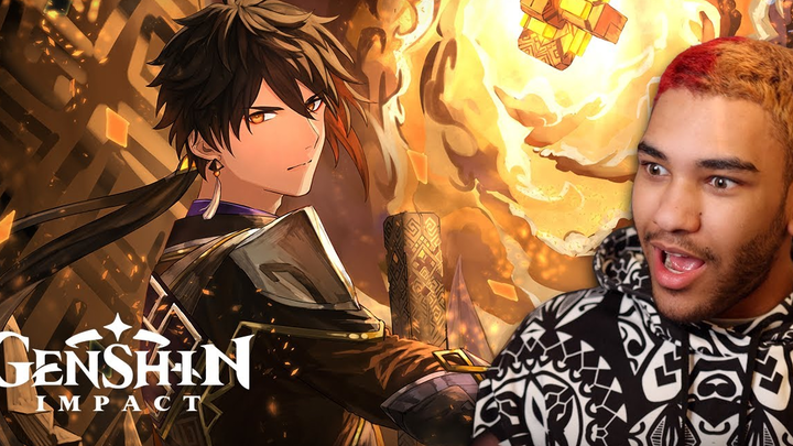 [Genshin Impact Fanvid] Foreign Streamer “Cai Tou Ge” Reviews Zhongli’s Character Trailer [Listener]