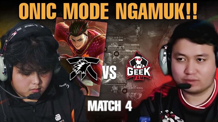 PERDANA GW LIAT CHOU REZZ!! GILA CHOUNYA NGERI BANGET BROO - ONIC VS GEEK MATCH