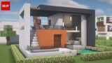 Simple modern house in Minecraft