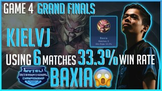 KIELVJ USING 6 MATCHES/33.3% WIN RATE BAXIA - GAME 4 GRAND FINALS MYTEL INTERNATIONAL CHAMPIONSHIP