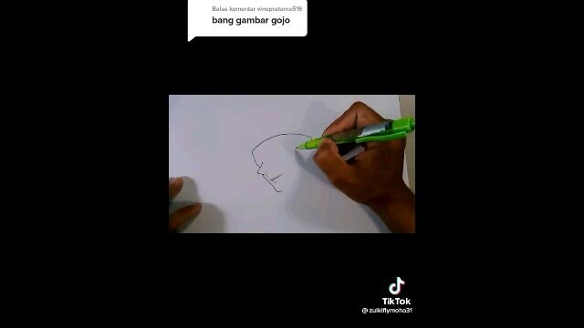 belajar menggambar gojo