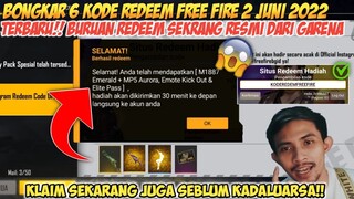 BONGKAR 5 KODE REDEEM FREE FIRE HARI INI 2 JUNI 2022‼️KODE REDEEM TERBARU HARI INI RESMI DARI GARENA