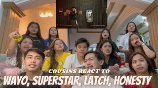 COUSINS REACT TO TREASURE - Wayo (YEDAM), Superstar (JEONGWOO), Latch (JUNKYU), Honesty (YEDAM)