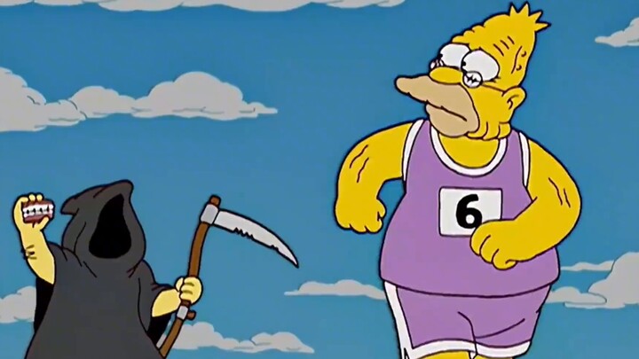 The Simpsons: (1) Old Abe competes in the Olympics and BLEACH and wins first place!
