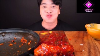 Mukbang gà cay to khổng lồ phần 6 #anngon