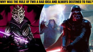 Why Was The Rule Of Two A Bad Idea And Destined To Fail? | Star Wars Lore