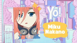 Mencoba gambar Miku Nakano (Part-1) Versi art sendiri🐻