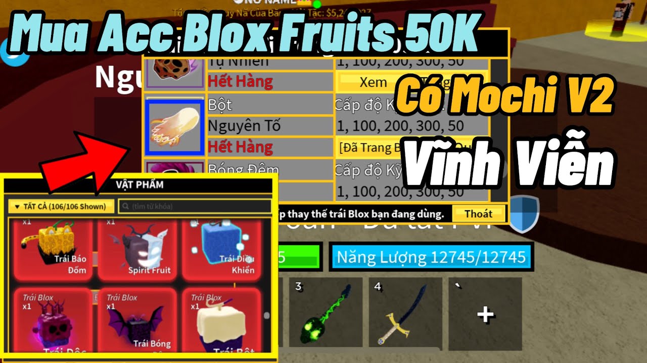 🔴 [ LIVE ] Giveaway Mochi Vĩnh Viễn, Yoru Free, Blox Fruits, Real-Time   Video View Count