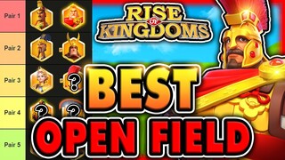 Best 5 & 7 OPEN FIELD Commander Pairs in Rise of Kingdoms