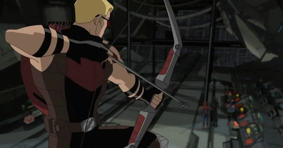 ultimate spider man hawkeye