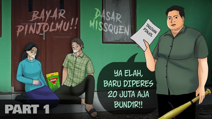 Jebakan Pinjol & Judol 1 – tagih sampai mereka M4TI! _ Kartun Horor, Animasi Dra