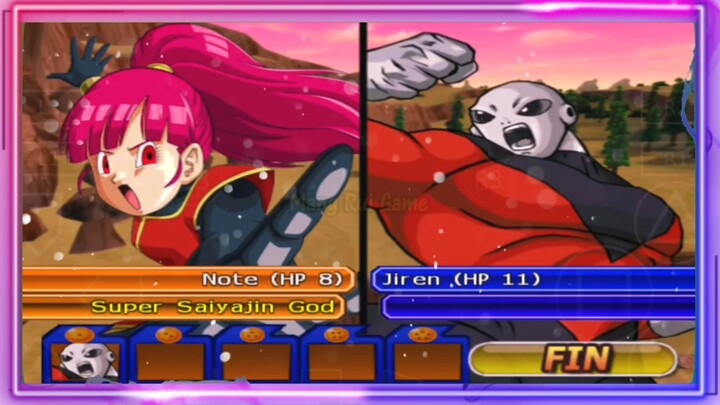 NOTE SSJ GOD VS JIREN (BASE) - DB MOD ANDROID GAMEPLAY
