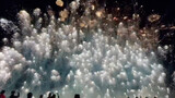 300 jellyfish fireworks lit up at the same time