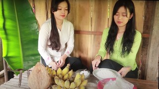 Bánh Chuối Hấp Ăn Với Nước Cốt Dừa ● Nắng Đẹp Miền Tây | NĐMT #07