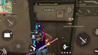 Free fire - Sử lí bằng m1887  cân 3 lấy top 1 đơn giản 😎😎😎