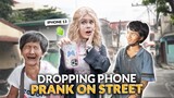 DROPPING MY PHONE ON THE STREET PRANK! | IVANA ALAWI