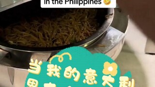 When my Italian boyfriend sees noodles and rice in the morning