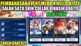 FULL PEMBAHASAN EVENT MLBB X HELLO KITTY!! 1 SKIN COLLABORASI DI KASIH GRATIS + ADA TOKEN GRATIS
