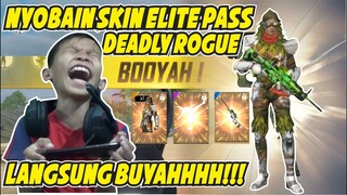 NYOBAIN SKIN ELITE PASS DEADLY ROGUE! MANTAP KALI AUTO BOYAH - GARENA FREE FIRE