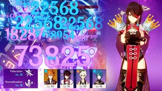 Beidou Double Crowned & Electro-Charged Team 2.4 Floor 12 Perfect Counter Gameplay
