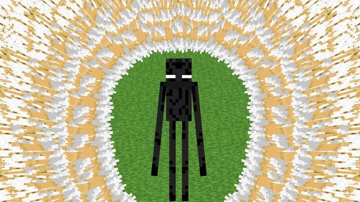 [Game]Invulnerable Enderman Diserang oleh Banyak Anak Panah|Minecraft
