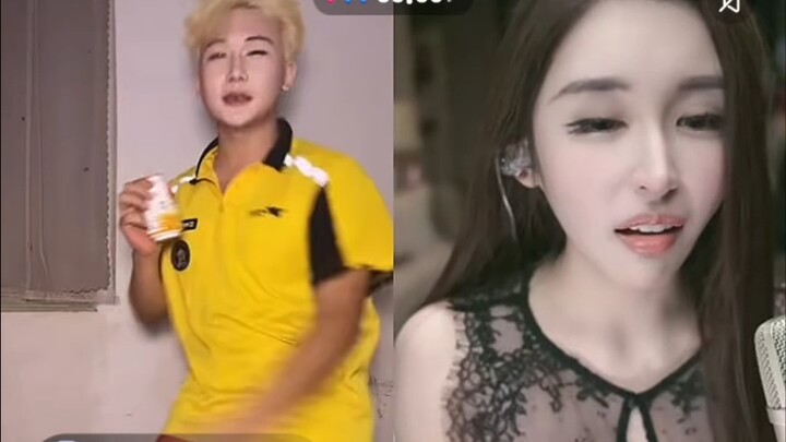 Wang Bian bertarung melawan pembawa acara wanita bertubuh besar sendirian. Ia dilarang dan tidak mem