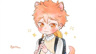 [Volleyball Boys] It's just the little sun playing the recorder (Hyuga Shoyo)