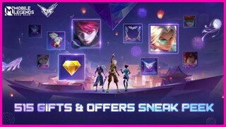 515 EVENTS PREVIEW｜FREE ZILONG 515 SKIN | FREE NEW HERO JULIAN | 515 M-WORLD  | MOBILE LEGENDS