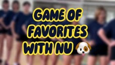 NUWVT game of favorites