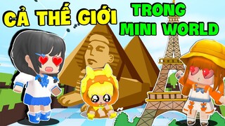 MẶP DORAM KHÁM PHÁ PHÁT HIỆN CÁC NƠI NỔI TIẾNG Ở THẾ GIỚI TRONG MINI WORLD