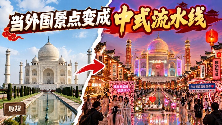 เมื่อสถานที่ท่องเที่ยวต่างชาติกลายเป็นสายพานการผลิตแบบจีน…