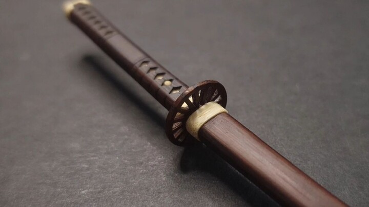 Membuat Katana Matahari Tanjiro menggunakan sumpit bambu