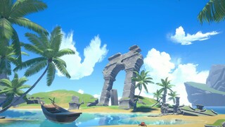 Unity风格化海岛场景、Houdini程序化椰树资产