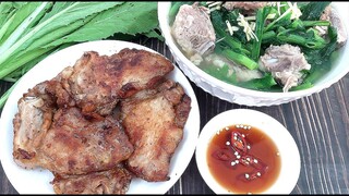 BỮA CƠM GIA ĐÌNH VIỆT l Món Canh Cải Bẹ Xanh và Thịt chiên đơn giản dễ làm nhất