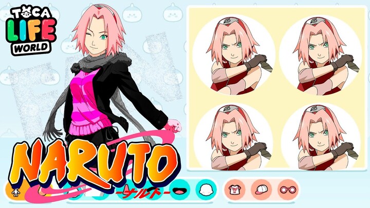 Sakura Haruno character TOCA BOCA 😍 Naruto Toca Life World