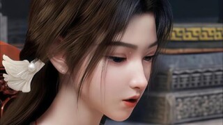 我觉得宋玉最绝的是头发两旁的白色装饰