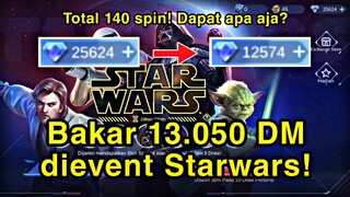 BAKAR 13K DM, TOTAL 140 SPIN! DAPAT APA AJA DI SPIN STARWARS? 🤔